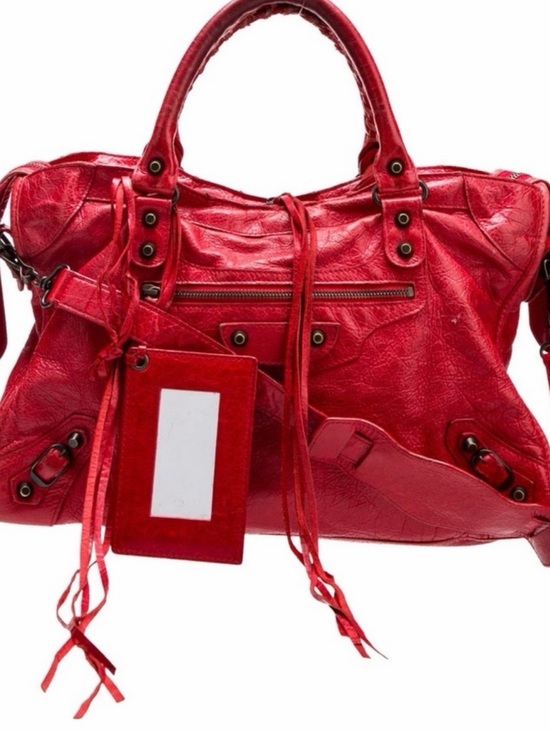 Balenciaga Handbags - Vintage Red Balenciaga Lambskin Classic City Bag